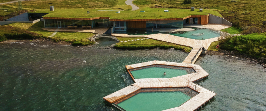 Vök Baths Sustainable methods, Icelandic geothermal baths